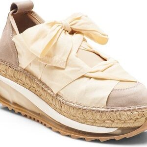 Free People Ivory Chapmin Espadrille Sneaker Size 9